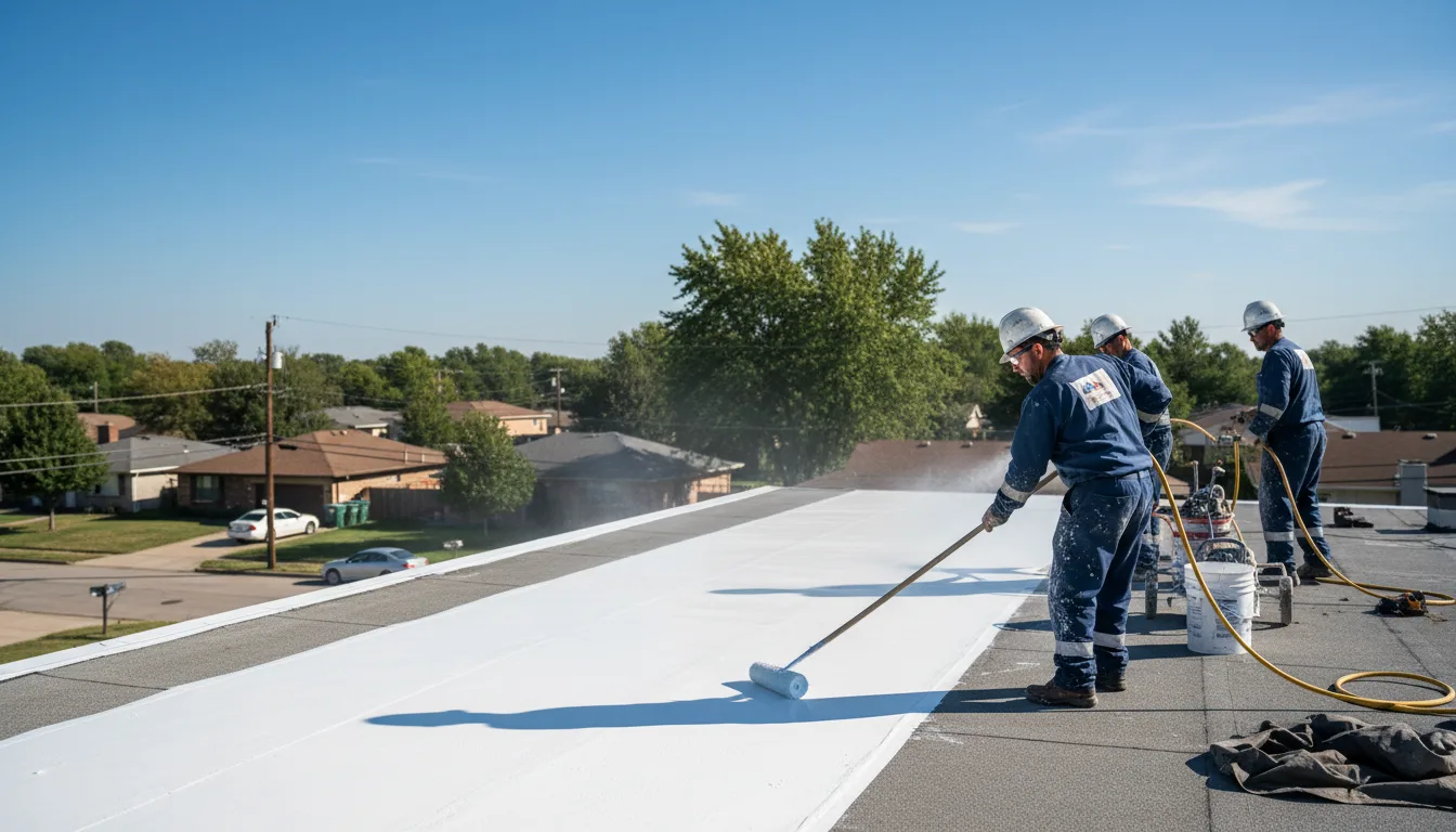 Commercial roof coating in Clinton, MA near me
